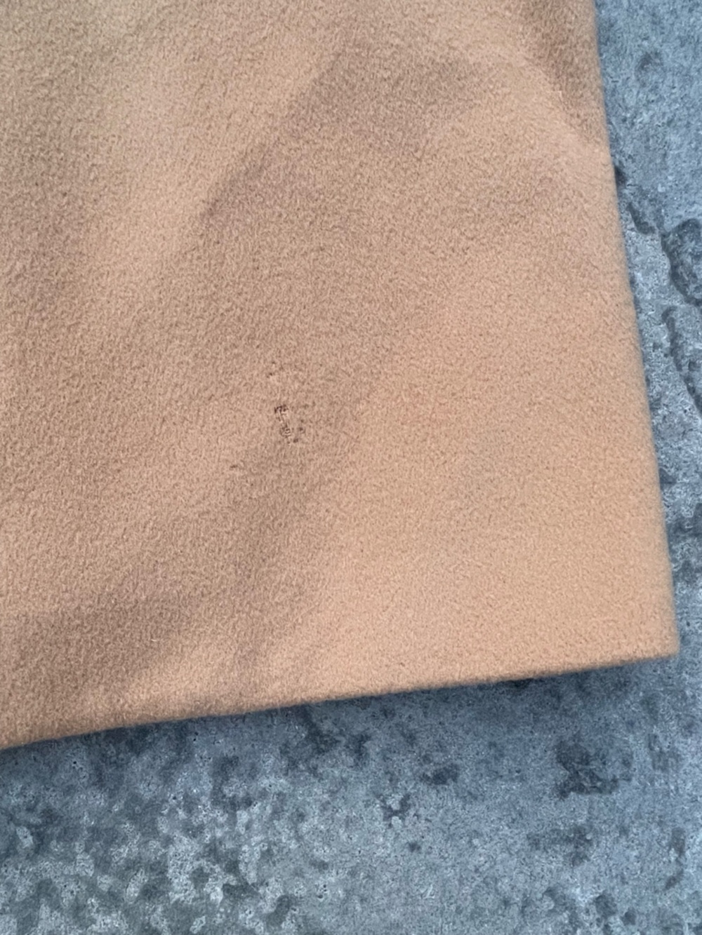 Vintage Pierre Cardin Camel Wool Coat Double Breasted Tailored Classic Midi - Picture 12 of 13
